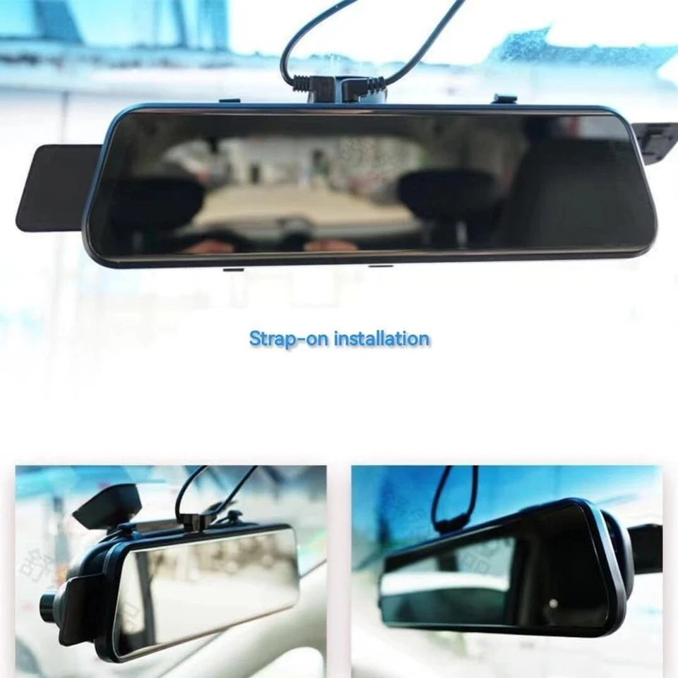 Smart Full Touch Screen Mirror Dash Cam Front & Rear, Backup Camera 1080P Camera - Image 4 of 4