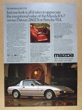 1980 Mazda RX-7 RX7 GS photo vintage print Ad