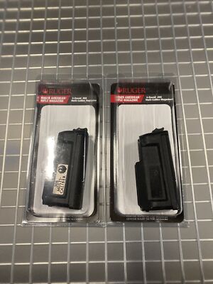 2 PACK!!!  Ruger American Short Action Rifle 4 Round Magazine - Black (RUG90689)