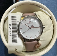 New In Box Radley Ladies Heart Dial Leather Strap Charm 31mm Watch RY21085A