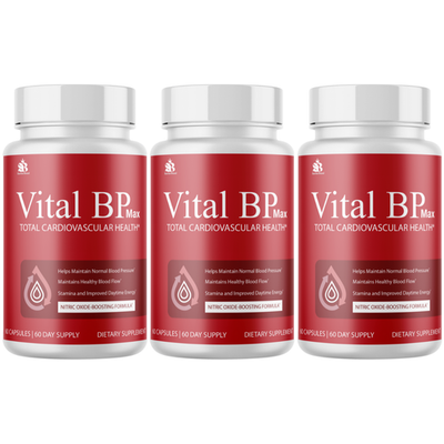 #ad Vital BP Max Healthy Blood Flow Supplement Heart Health Support 3 Bottles $71.96