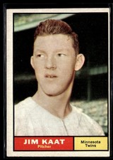 1961 Topps Jim Kaat EX Set Break #63