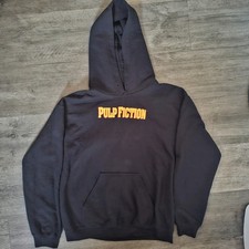 Pulp Fiction Hoodie Black Graphic Movie Sweatshirt Size S Miramax Film
