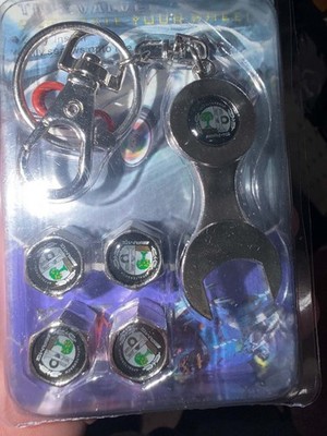 AMG tire Valves With Key Chain Set Of 4