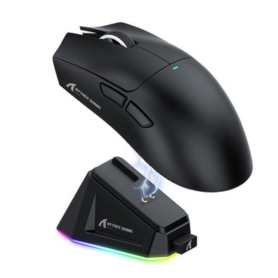 ATTACK SHARK X11 Gaming Mouse mit Magnetic Charging Dock, PixArt PAW3311 Gaming