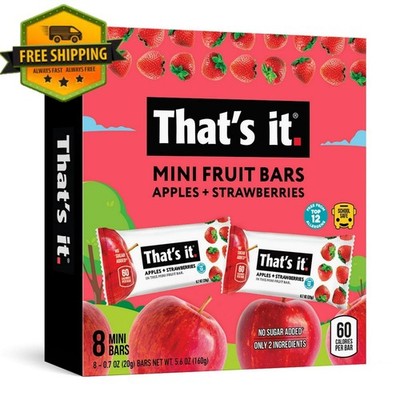 That s It Apple Strawberry Fruit Bars Gluten Free 8ct 0.7oz, 8 Count