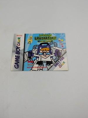 Dexter's Laboratory: Robot Rampage Gameboy Color MANUAL ONLY
