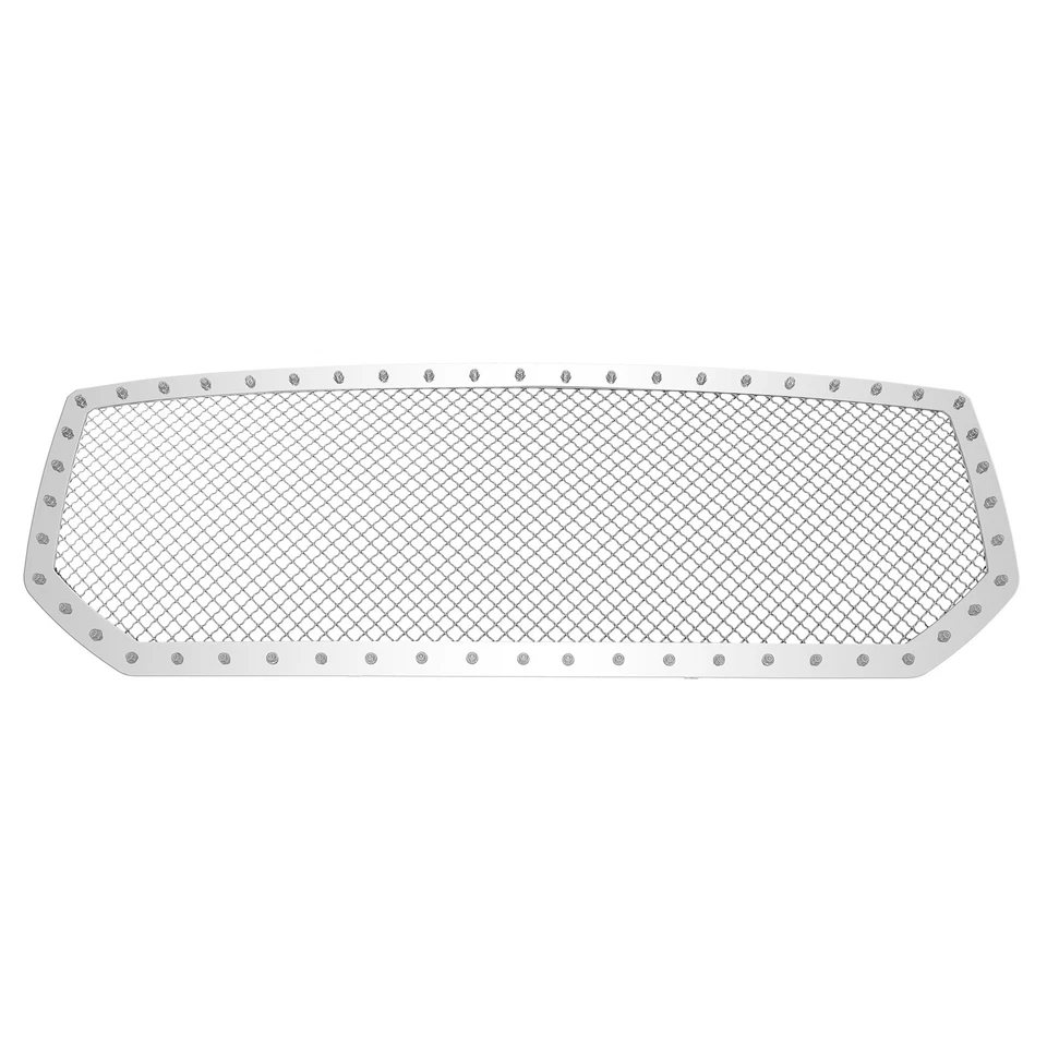 For 2016-2018 GMC Sierra 1500 Upper Stainless Rivets Chrome Mesh Grille Insert - Image 2 of 3