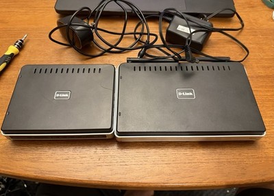 Used D-Link DIR-615 Wireless N Router AND DES-1105 Combo