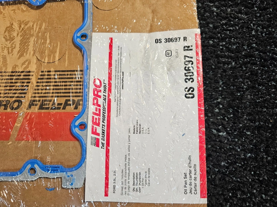Junta de cárter de aceite del motor Fel-pro OS30697R para Ford Mazda 1995-2007 2,5 L 3,0 L V6 Foto 2 de 4