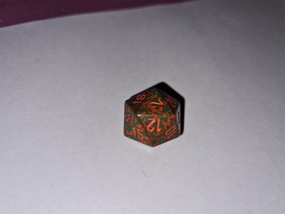 Chessex Speckled Squash - d20 - OOP dice