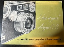 Argus C-3 35mm Camera Owner's User Instruction Manual