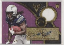 2015 Topps Triple Threads Rookie Relics Purple 67/75 Melvin Gordon Auto 0a3