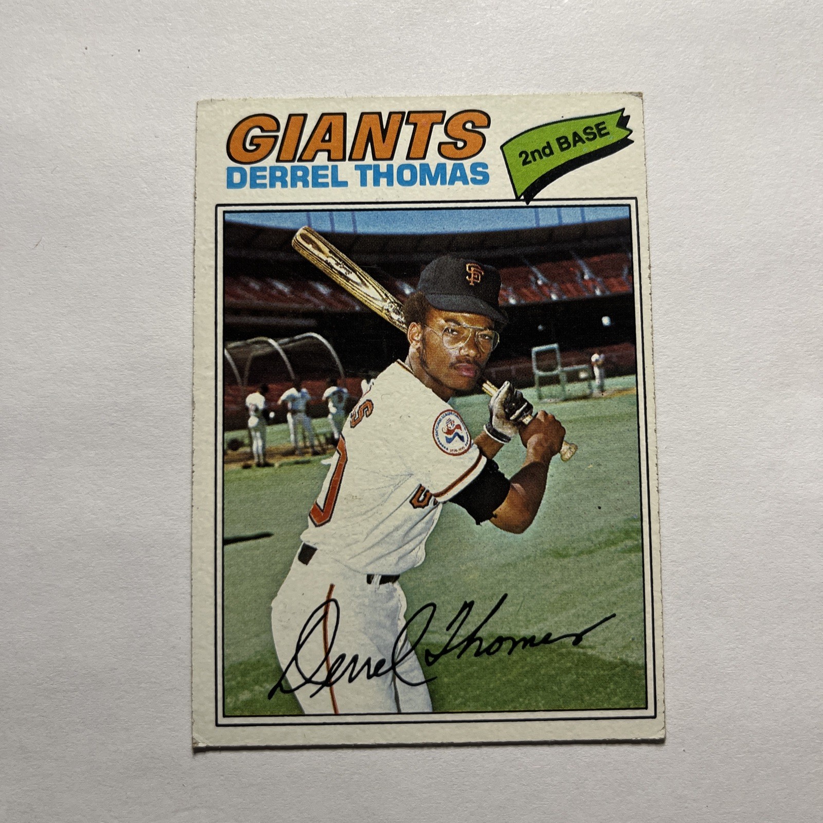1977 Topps #266 Derrel Thomas in EX Condition Giants