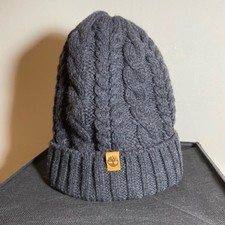 Timberland Oversize Lined Knitted Grey Beanie Winter Hat