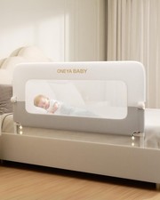 Baby Bed Rail Guard, 59in Thickened Toddler Bed Rail for Toddlers, Extral Tal...