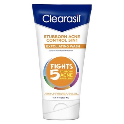 Clearasil Stubborn Acne Control 5in1 6.76 Fl Oz (Pack of 1), White