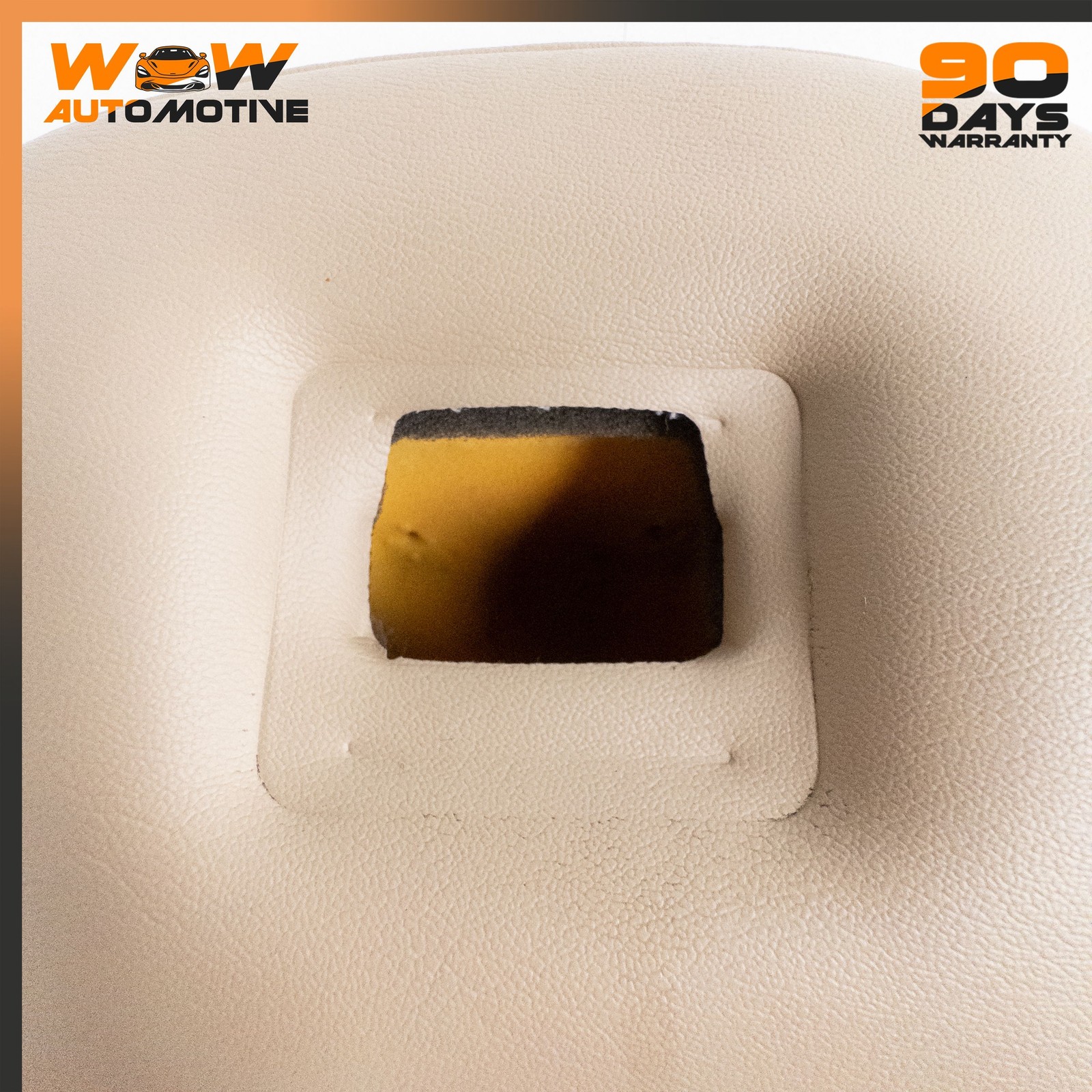 05-10 CHEVROLET CORVETTE C6 FRONT RIGHT TOP UPPER SEAT CUSHION LEATHER BEIGE OEM