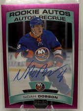 2019-20 O-Pee-Chee Platinum Noah Dobson Rookie Autos Matte Pink /99