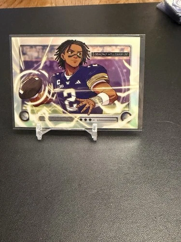 Demond Williams Jr 2026 Bowman Football - NIL Anime SSP - Washington