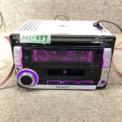 KENWOOD DPX-40 Car Audio 2DIN type CD / Cassette Receiver Player