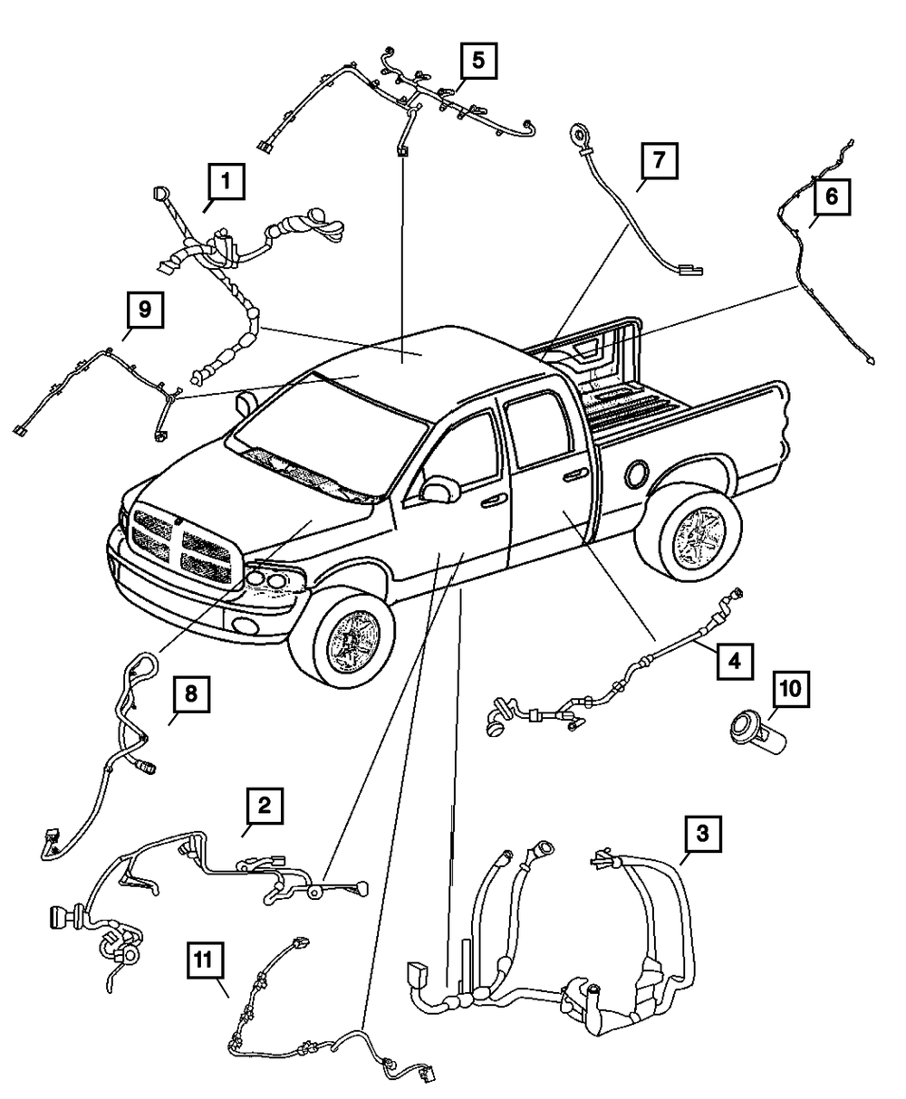 Genuine Mopar Body Wiring 56055786AC