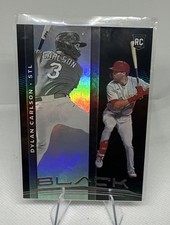2021 Dylan Carlson Rookie Rc Black Panini Chronicles Foil Refractor 