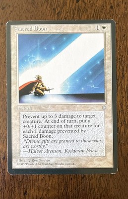 Sacred Boon Ice Age Regular Magic The Gathering MTG M/HP