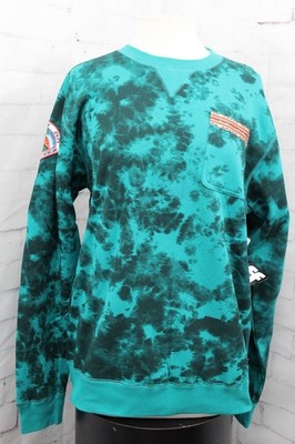 Neff Hill Crew Pocket Sweatshirt, Men's Medium, Teal Wash New