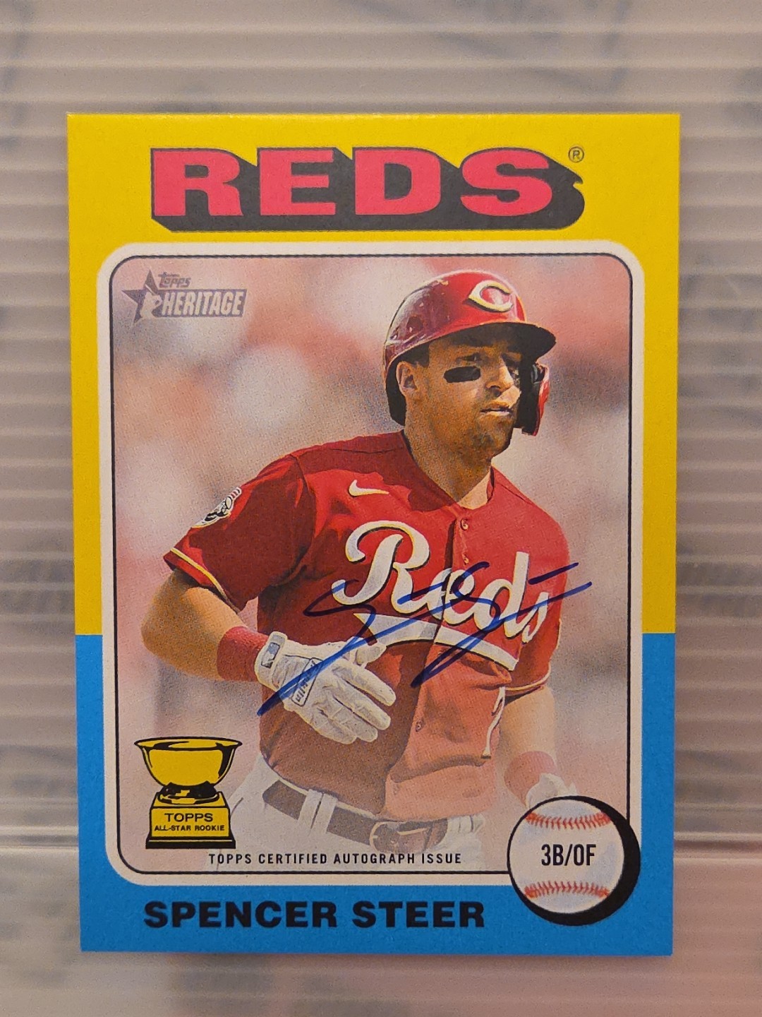 2024 Topps Heritage - Real One Autographs Spencer Steer #ROA-SS (AU)