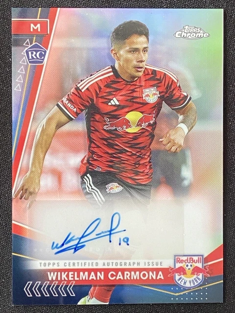 Wikelman Carmona 2024 Topps Chrome MLS Refractor Auto RC #CA-WC -6c