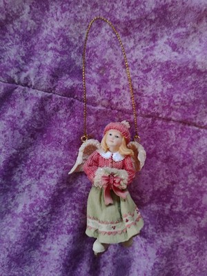 Betty Singer Angels Among Us Christmas Angel Ornament Skating
