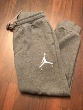 Nike Air Jordan Grey Joggers Sweatpants Pants Youth Boys Size Small
