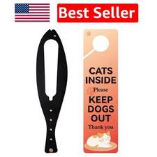 Cat Door Stopper with Adjustable Width 2.5-6 Inches - For Cat Safety Freedom