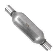 One Single Chamber Universal Performance Race Round Muffler 2.25 One Single Chamber Universal Performance Race Round Muffler 2.25