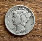 1938-S Mercury Dime 10C – 90% Silver – San Francisco Mint – Circulated US Coin