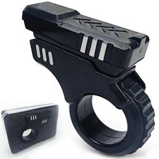 Ography Fidget Gun Toy Slider, 2.75"X2.36", Black Sliver