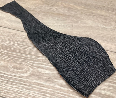 BLACK Genuine Shark Hide Skin Taxidermy Sharkskin Leather exotic Fish Tanned 271