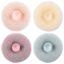 4 Pcs Bath Scrubber Shower Ball Foam Producing Exfoliating Mesh Bathing Scrubber