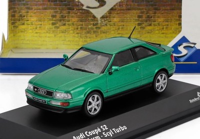 SOLIDO 1/43 AUDI 80 S2 TURBO COUPE 1994 GRÜN STATISCHES MODELL DIECAST