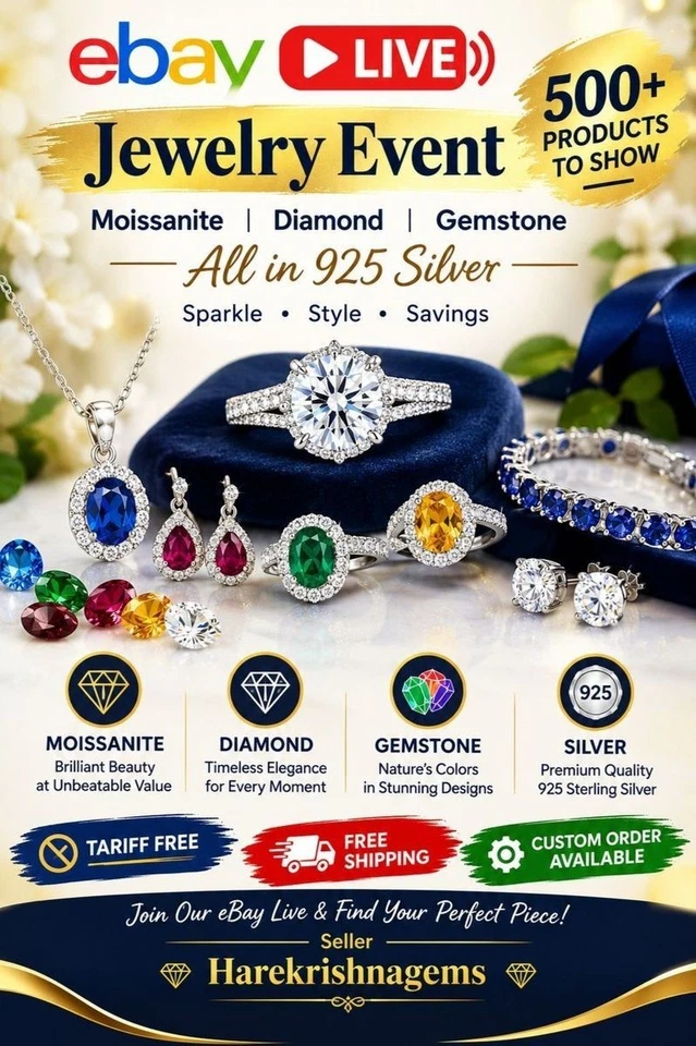 💎 500+ Jewelry Finds Live! Moissanite, Diamond & Gemstone Silver Jewelry
