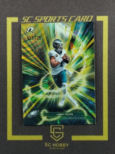 2025 Topps Resurgence Conductors Yellow Surge #C-4 Jalen Hurts /225 Eagles FCLN