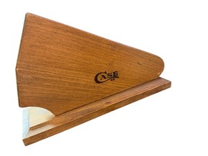 CASE XX Wood Knife Block Countertop Storage Holder 5 Slots Brown Butcher Block