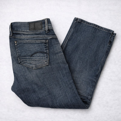 G Star Raw Lynn Zip Grip Jeans Womens 25x30 Mid Skinny Stretch Denim Blue