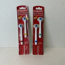 2x Colgate ActiBrush 2 Pack Active Cleaning Tip Oral Brush Replacement Heads New