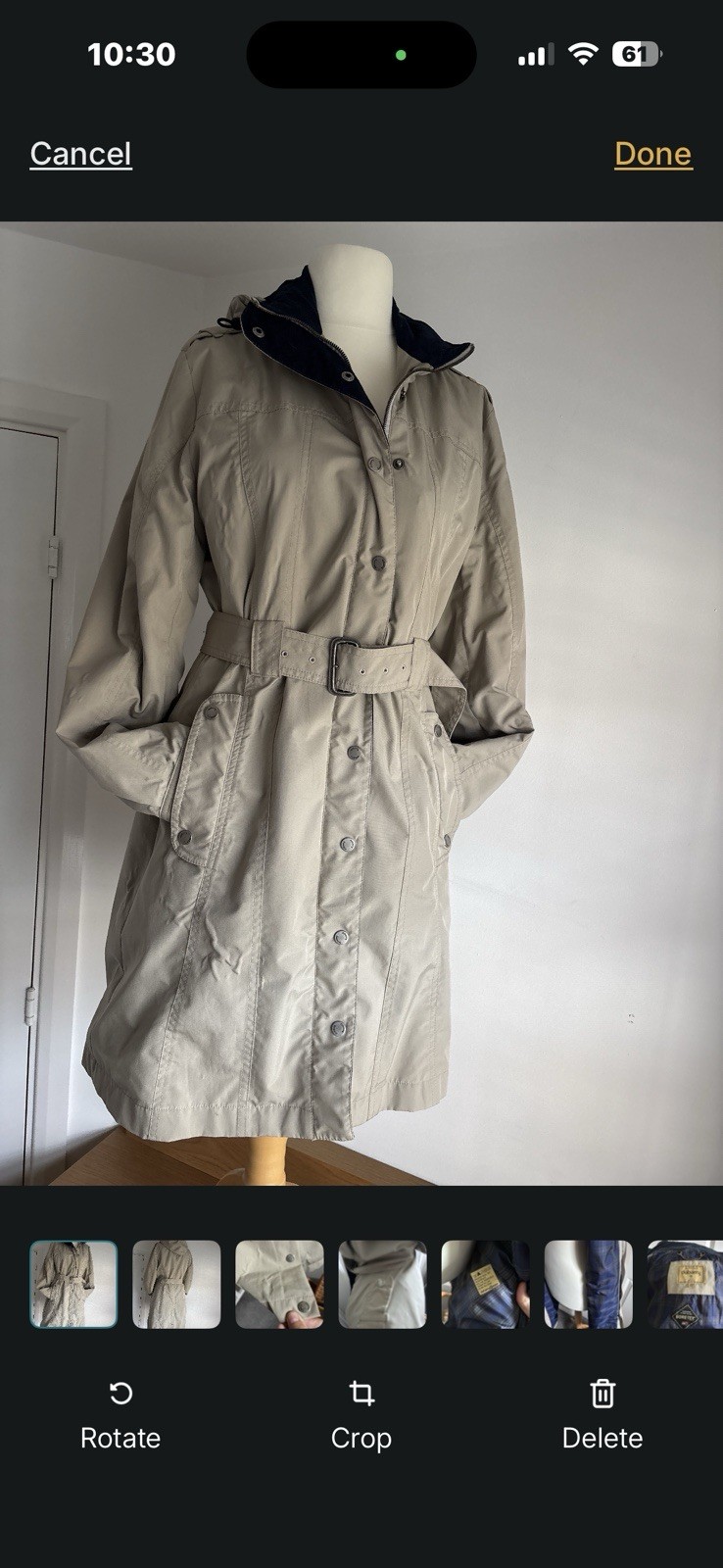 Dubarry Synge Gore-tex Coat Size 12 Women's Waterproof Breathable RRP £379 image 6