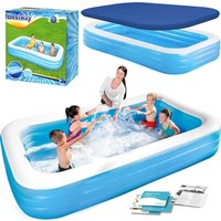 5903890606572 Basen Dmuchany Rodzinny 305 X 183 X 56 Cm 2W1 Bestway 54009 Bestwa