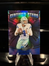 2025 Panini Certified Dak Prescott Certified Stars Mirror Blue 26/50 Cowboys