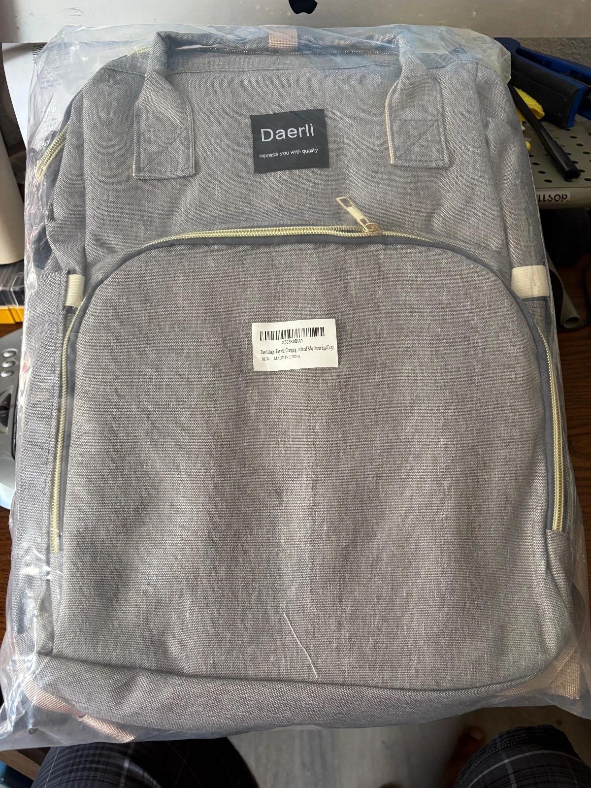 Daerli Impress Quality Diaper Bag Backpack and Changing Station Sealed