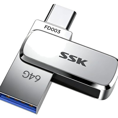64GB USB C Stick bis 240MB s Dual USB 3.2 Flash Drive  robust